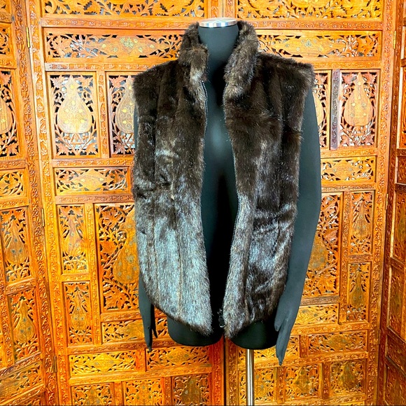Giacca Gallery Company Reversible Fur Vest - Picture 4 of 12